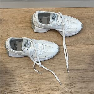 Figs Classic White Lace-Up Sneakers